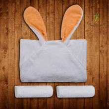 Load image into Gallery viewer, Bamboo Amber Bunny Hooded Towel & 2 Washcloths