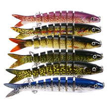 Load image into Gallery viewer, 5" Classic Lu Ya Duo Plastic Bait Fish with 12 colors Avail