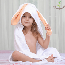 Load image into Gallery viewer, Bamboo Amber Bunny Hooded Towel & 2 Washcloths