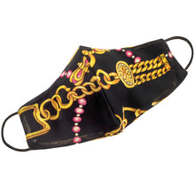 Load image into Gallery viewer, Gold Chains Face Mask