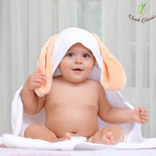 Load image into Gallery viewer, Bamboo Amber Bunny Hooded Towel & 2 Washcloths