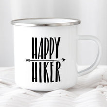 Load image into Gallery viewer, Hiking Gift for Hiker Enamel Mug Wanderlust
