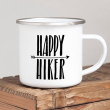 Load image into Gallery viewer, Hiking Gift for Hiker Enamel Mug Wanderlust