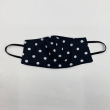Load image into Gallery viewer, Black and White Polka Dot Face Cover